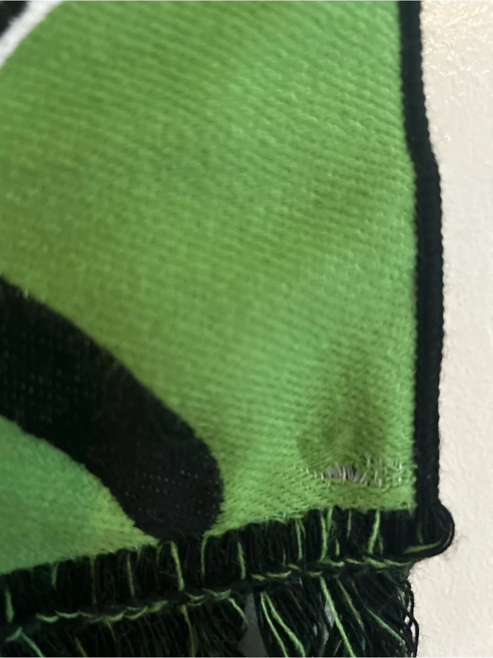 Sounders FC Team Scarf Fringe Kraken Tentacles Two-Tone Blue Green Black Soccer